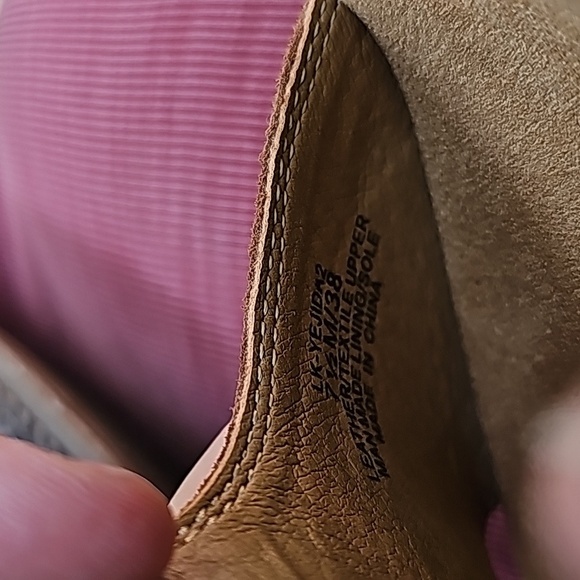 Lucky Brand Yejida Espadrille Wedge Sandal - Maple Sugar Nubuck Leather 7.5 M - Picture 6 of 6